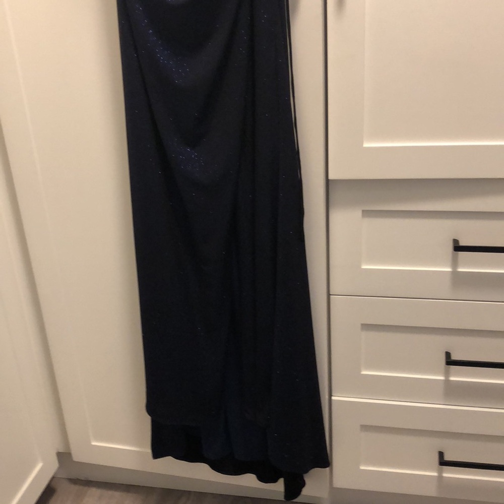 Brand new long navy blue sparkly dress. - Picture 2 of 9
